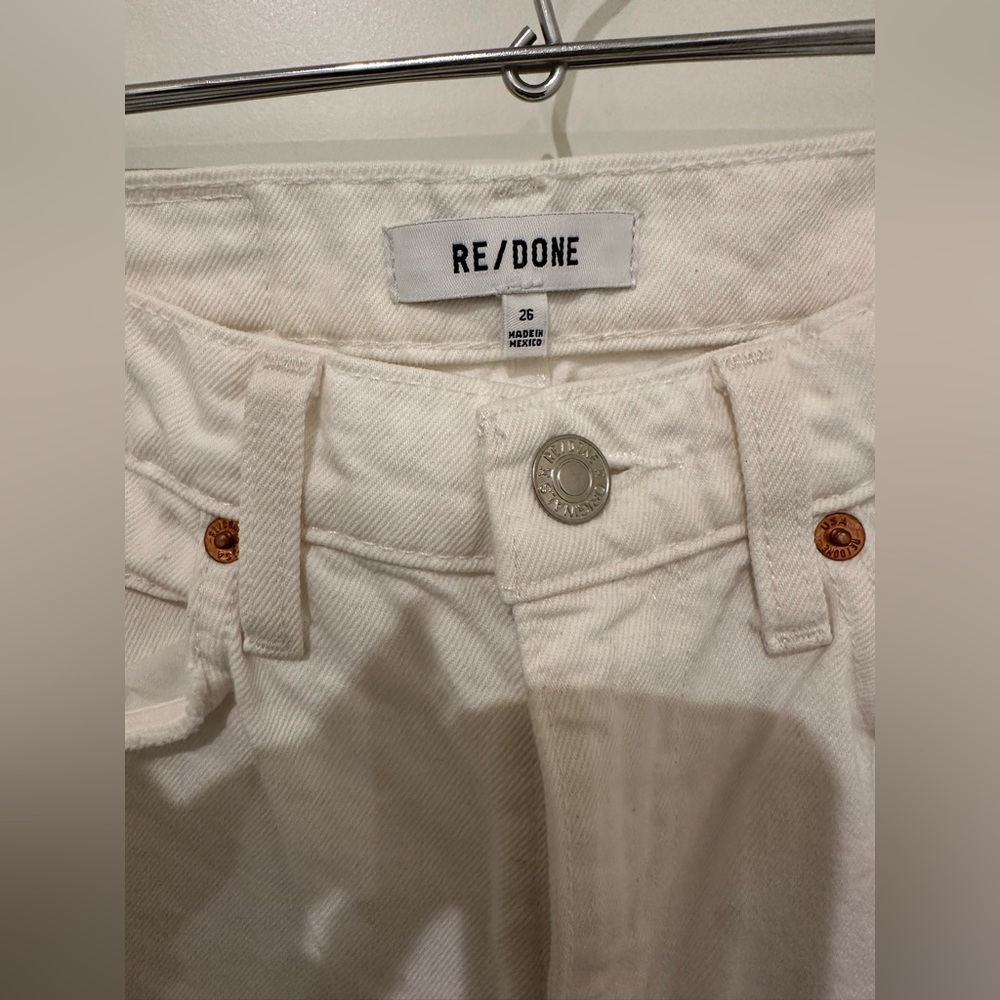 Re/done Women's 70s Distressed Straight-Leg Jeans size 26 - Picture 4 of 8
